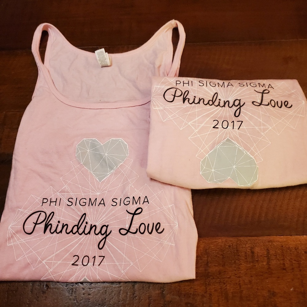 Phi Sigma Sigma Pink Tank Top Greek Sorority